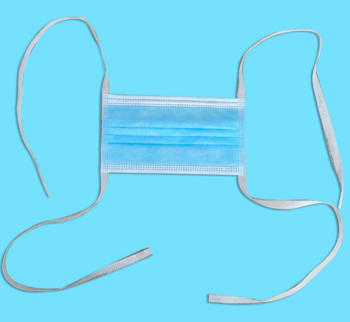 平面绑带式17.5cm×9.5cm一次性使用医用口罩健威