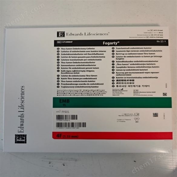 爱德华双腔取血栓导管12TLW805F35厂家