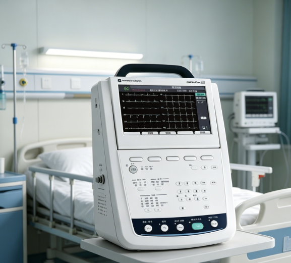 ECG-3350是便携式还是台式？是否适配床旁出诊、批量体检？